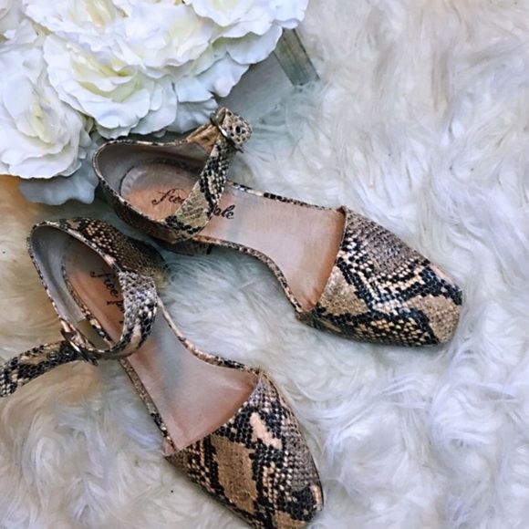 Free People Shoes - Free People Snake Skin Heels